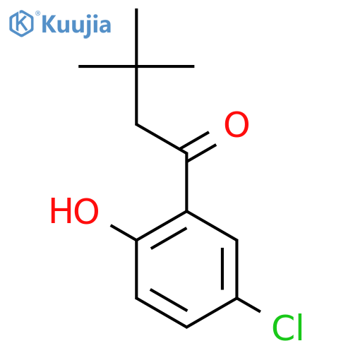 1-(5-Chloro-2-hydroxyphenyl)-3,3-dimethylbutan-1-one structure