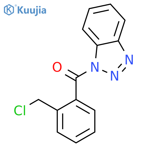 1H-BENZOTRIAZOLE, 1-[2-(CHLOROMETHYL)BENZOYL]- structure