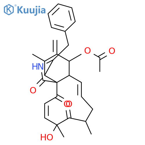 [11]Cytochalasa-6(12),13,19-triene-1,17,21-trione,7-(acetyloxy)-18-hydroxy-10,18-dimethyl-10-phenyl-, (7S,13E,16S,18R,19E)- (9CI) structure