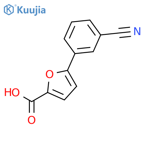 2-Furancarboxylic acid,5-(3-cyanophenyl)- structure