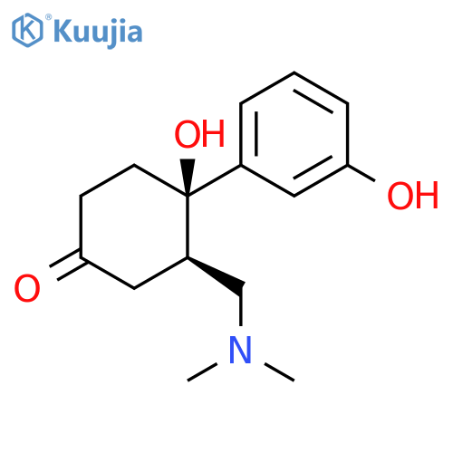 Cyclohexanone, 3-[(dimethylamino)methyl]-4-hydroxy-4-(3-hydroxyphenyl)-, (3R,4R)-rel- structure