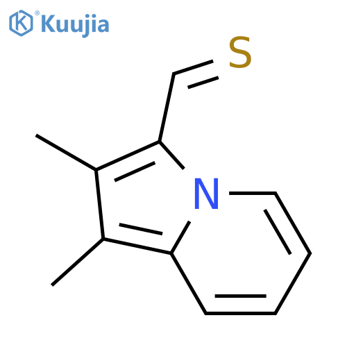 3-Indolizinecarbothioaldehyde, 1,2-dimethyl- structure