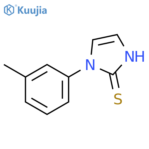 1-(3-methylphenyl)-1H-imidazole-2-thiol structure