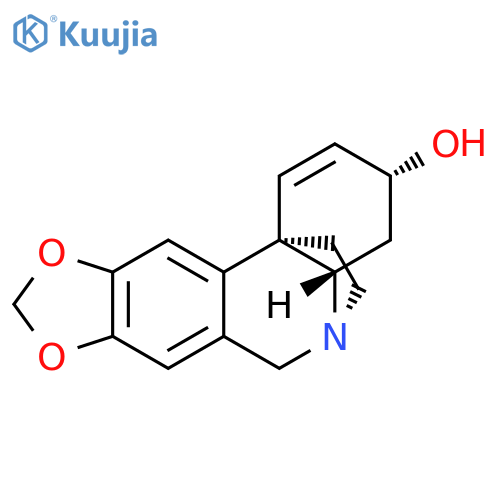 3H,6H-5,11b-Ethano[1,3]dioxolo[4,5-j]phenanthridin-3-ol, 4,4a-dihydro-, (3R,4aS,5R,11bR)- structure