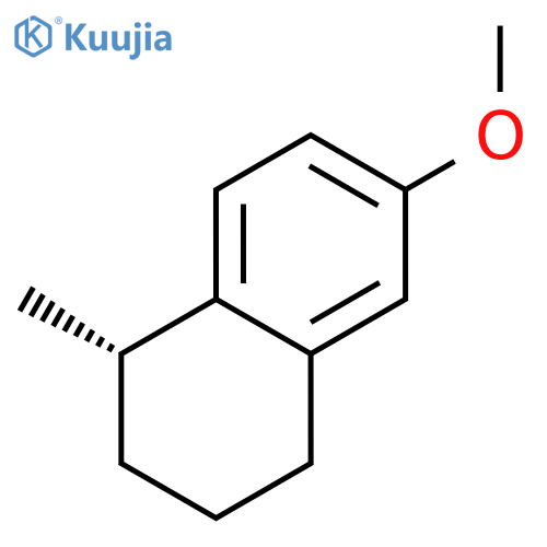 Naphthalene, 1,2,3,4-tetrahydro-6-methoxy-1-methyl-, (1S)- structure