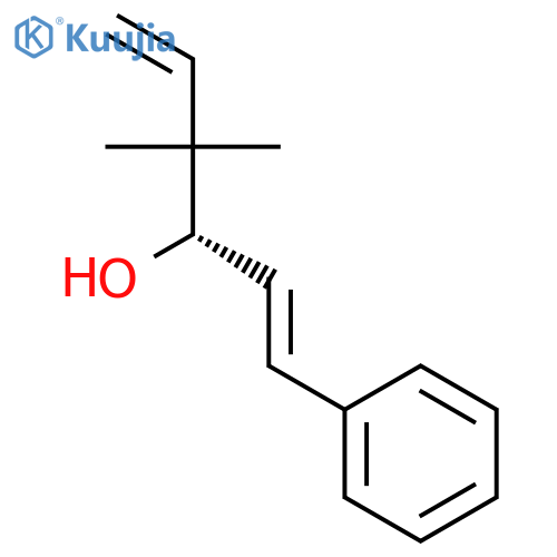 1,5-Hexadien-3-ol, 4,4-dimethyl-1-phenyl-, (1E,3S)- structure