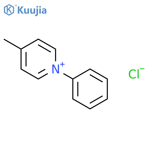 Pyridinium, 4-methyl-1-phenyl-, chloride structure