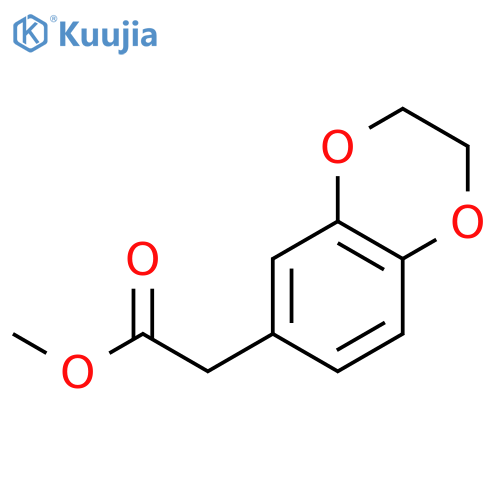 methyl 2-(2,3-dihydro-1,4-benzodioxin-6-yl)acetate structure