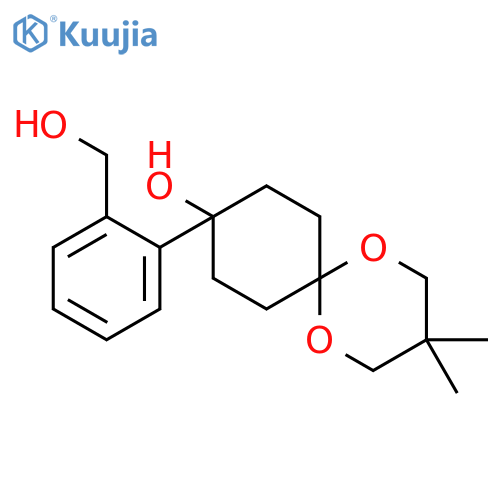 9-[2-(Hydroxymethyl)phenyl]-3,3-dimethyl-1,5-dioxaspiro[5.5]undecan-9-ol structure