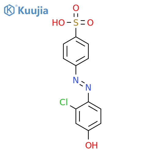 Benzenesulfonic acid, 4-[(2-chloro-4-hydroxyphenyl)azo]- structure