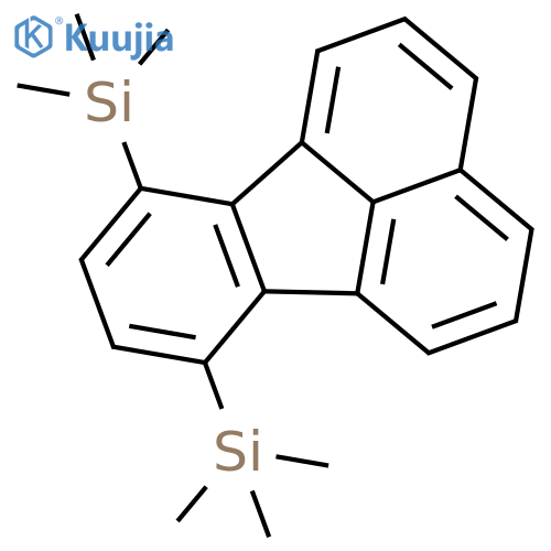 Fluoranthene, 7,10-bis(trimethylsilyl)- structure