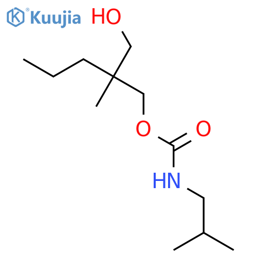Carbamic acid,isobutyl-, 2-(hydroxymethyl)-2-methylpentyl ester (6CI,8CI) structure