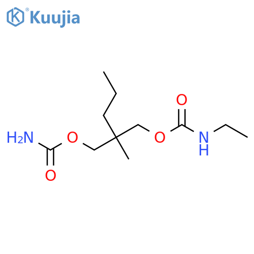 2-Methyl-2-propyl-1,3-propanediol carbamate ethylcarbamate structure