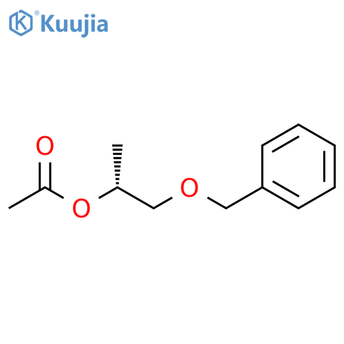 2-Propanol, 1-(phenylmethoxy)-, 2-acetate, (2R)- structure