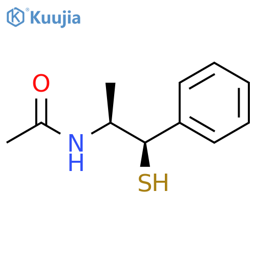 Acetamide, N-[(1S,2R)-2-mercapto-1-methyl-2-phenylethyl]- structure