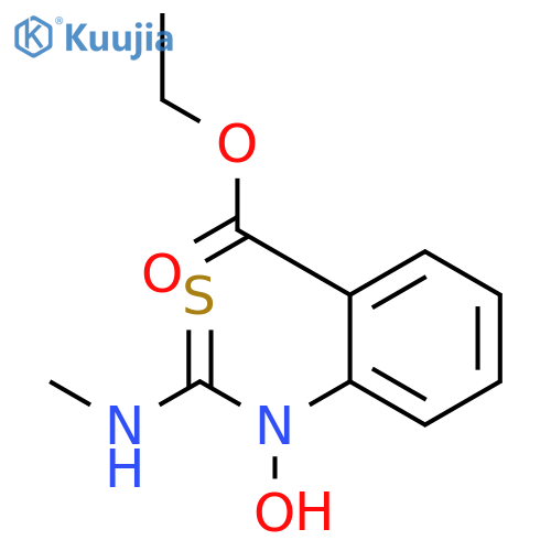 Benzoic acid, 2-[hydroxy[(methylamino)thioxomethyl]amino]-, ethyl ester structure