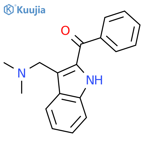 Ketone, 3-[(dimethylamino)methyl]indol-2-yl phenyl (8CI) structure