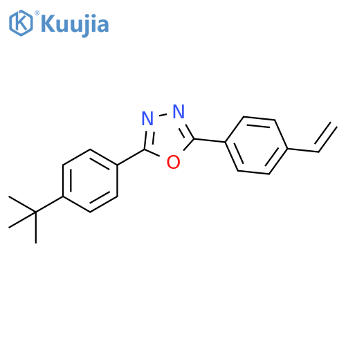 1,3,4-Oxadiazole, 2-[4-(1,1-dimethylethyl)phenyl]-5-(4-ethenylphenyl)- structure