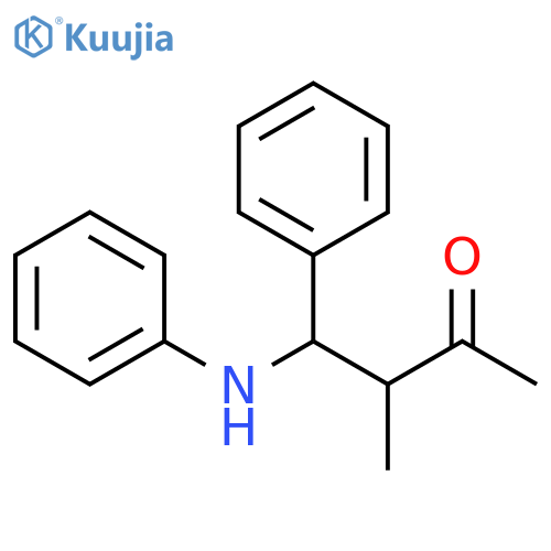 2-Butanone, 3-methyl-4-phenyl-4-(phenylamino)- structure