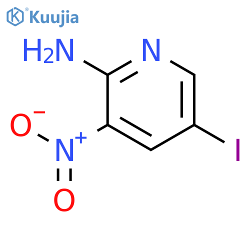 5-iodo-3-nitro-pyridin-2-amine structure
