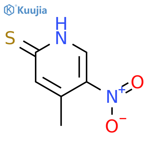 2(1H)-Pyridinethione, 4-methyl-5-nitro- structure