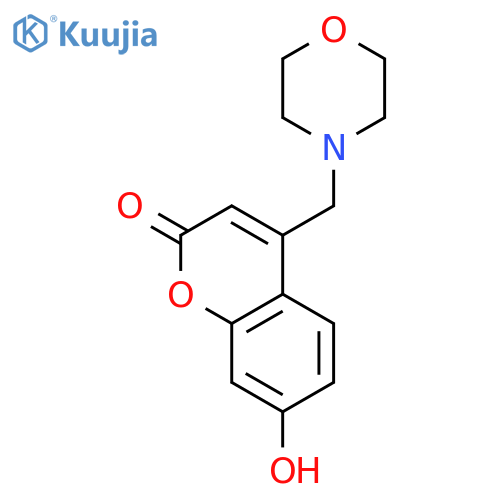 7-Hydroxy-4-(morpholin-4-ylmethyl)-2H-chromen-2-one structure