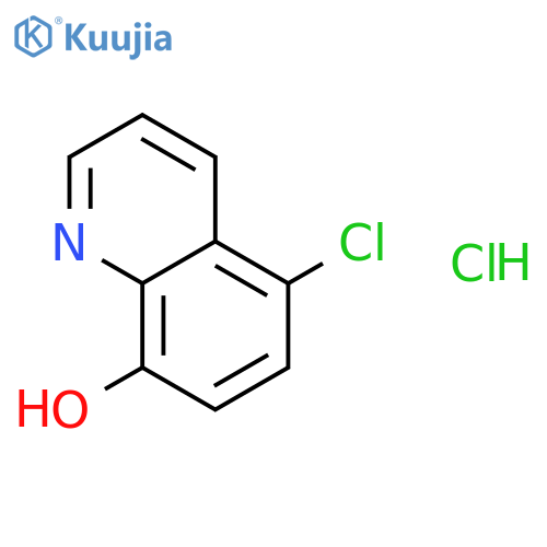 8-Quinolinol,5-chloro-, hydrochloride (1:1) structure