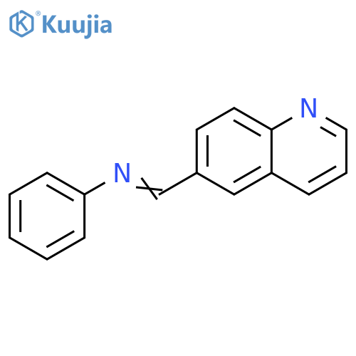 Benzenamine, N-(6-quinolinylmethylene)- structure