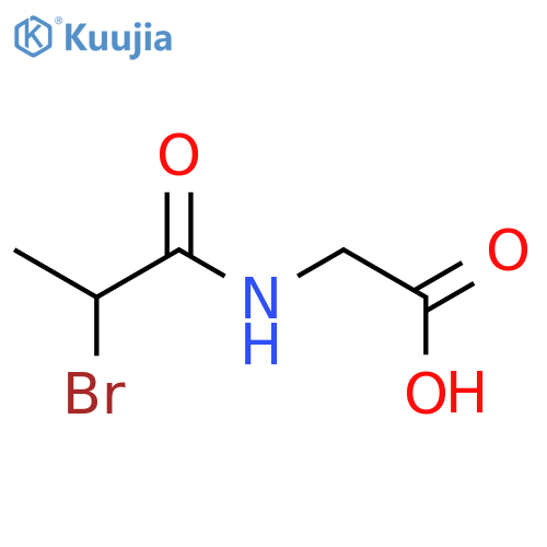 (2-Bromopropionylamino)acetic Acid structure