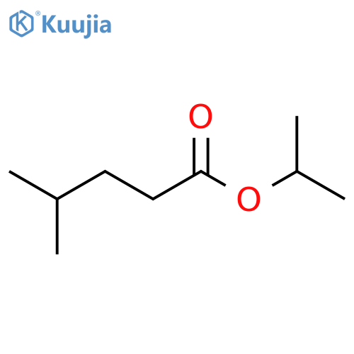 Pentanoic acid, 4-methyl-, 1-methylethyl ester structure