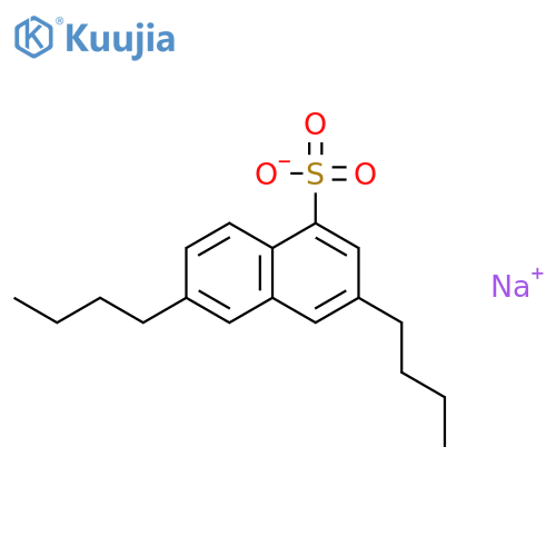 Naphthalenesulfonicacid, dibutyl-, sodium salt structure