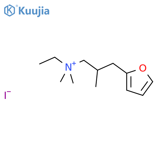2-Furanpropanaminium,N-ethyl-N,N,b-trimethyl-,iodide (1:1) structure