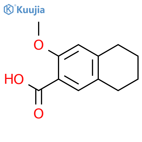 3-Methoxy-5,6,7,8-tetrahydronaphthalene-2-carboxylic acid structure