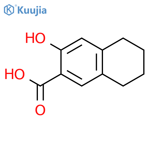 3-hydroxy-5,6,7,8-tetrahydronaphthalene-2-carboxylic Acid structure
