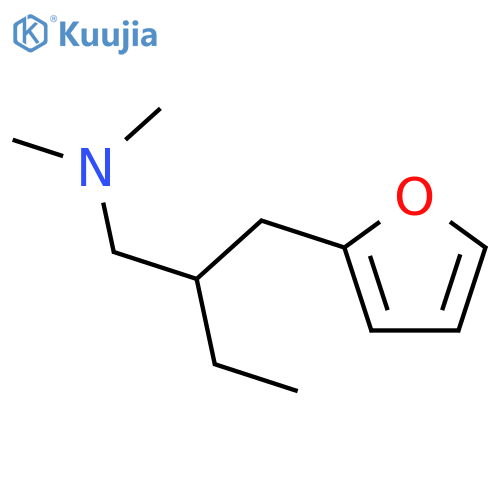 2-Furanpropanamine, b-ethyl-N,N-dimethyl- structure