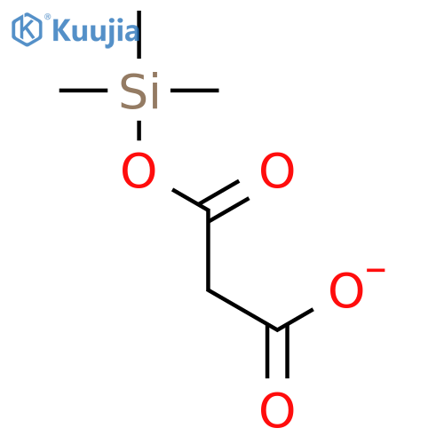 Propanedioic acid, mono(trimethylsilyl) ester structure
