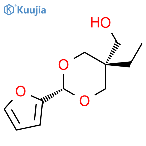 cis-5-Ethyl-2-(2-furanyl)-1,3-dioxane-5-methanol structure