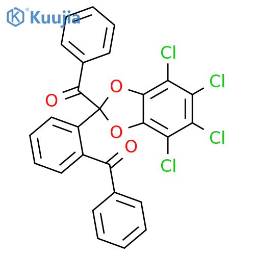 Methanone,[2-(2-benzoylphenyl)-4,5,6,7-tetrachloro-1,3-benzodioxol-2-yl]phenyl- structure