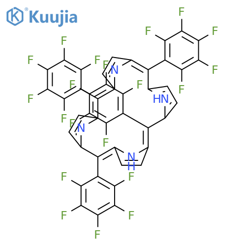 (1Z,4Z,9Z,15Z)-5,10,15,20-tetrakis(2,3,4,5,6-pentafluorophenyl)-21,23-dihydroporphyrin structure