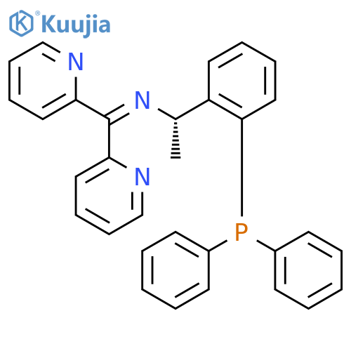Benzenemethanamine, 2-(diphenylphosphino)-N-(di-2-pyridinylmethylene)-α-methyl-, (αS)- structure