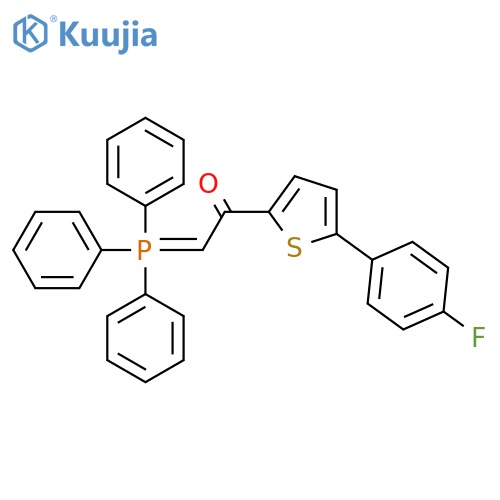 Ethanone,1-[5-(4-fluorophenyl)-2-thienyl]-2-(triphenylphosphoranylidene)- structure