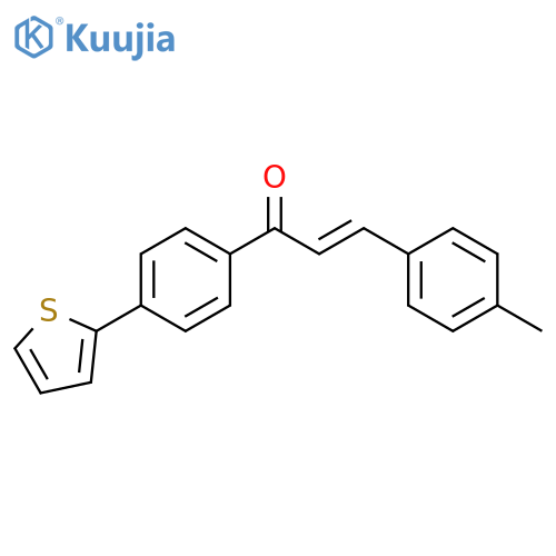 2-Propen-1-one, 3-(4-methylphenyl)-1-[4-(2-thienyl)phenyl]-, (2E)- structure
