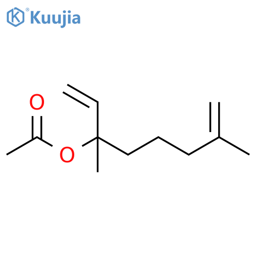 1,7-Octadien-3-ol, 3,7-dimethyl-, acetate structure