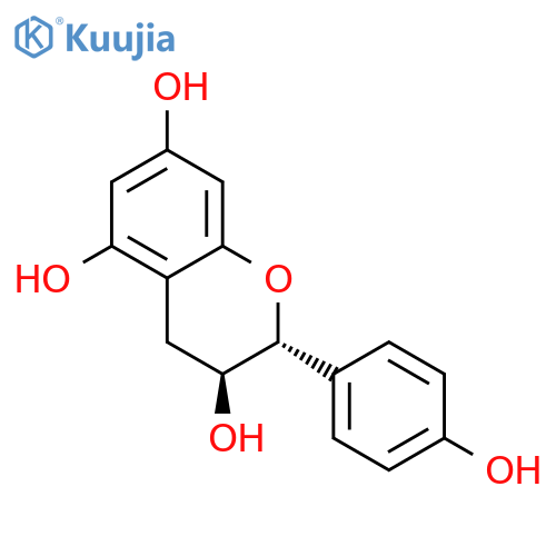 2H-1-Benzopyran-3,5,7-triol,3,4-dihydro-2-(4-hydroxyphenyl)-, (2R,3S)- structure