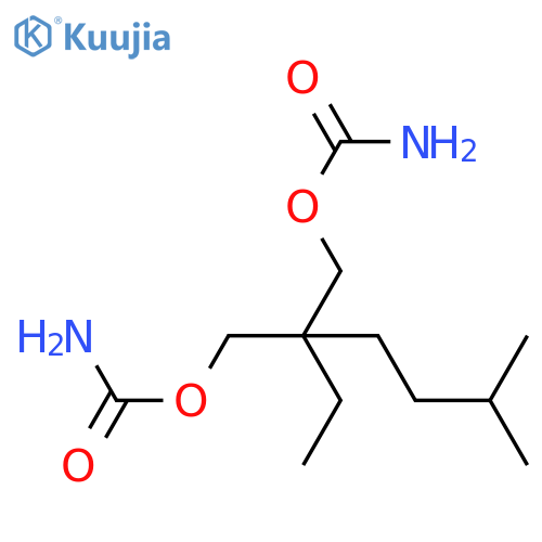 1,3-Propanediol, 2-ethyl-2-isopentyl-, dicarbamate structure
