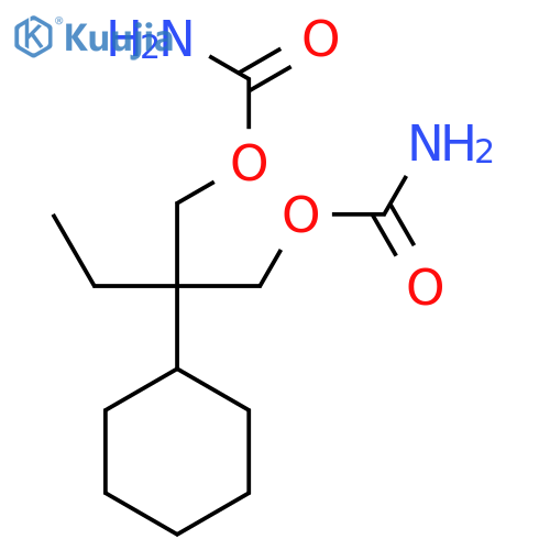 2-Cyclohexyl-2-ethyl-1,3-propanediol dicarbamate structure