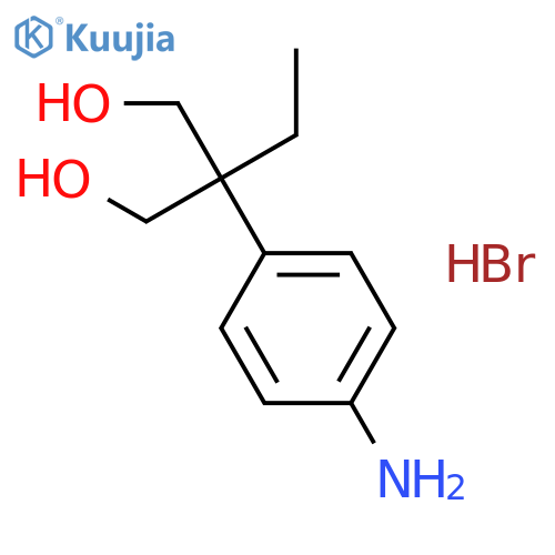 1,3-Propanediol,2-(4-aminophenyl)-2-ethyl-, hydrobromide (1:1) structure