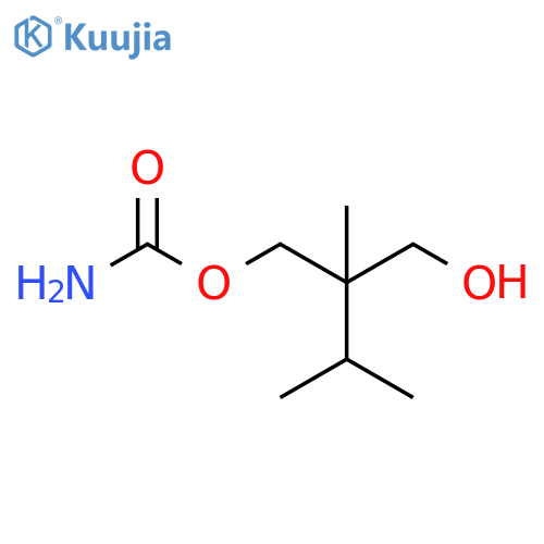 1,3-Propanediol, 2-isopropyl-2-methyl-, monocarbamate (8CI) structure