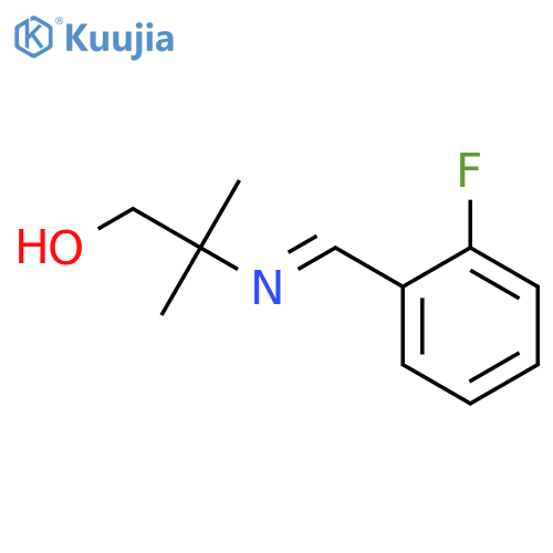 1-Propanol,2-[[(2-fluorophenyl)methylene]amino]-2-methyl- structure