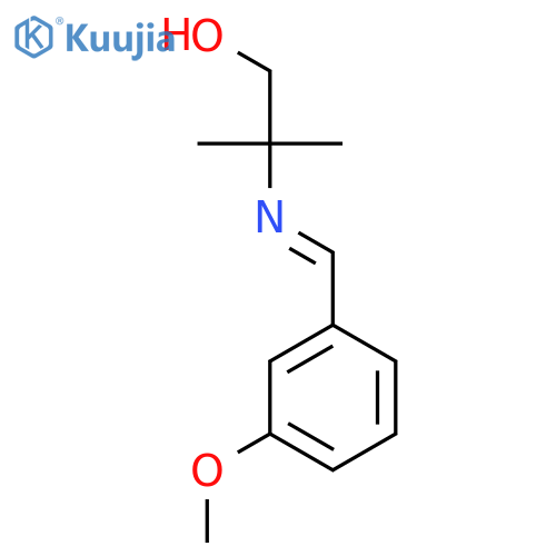 1-Propanol,2-[[(3-methoxyphenyl)methylene]amino]-2-methyl- structure